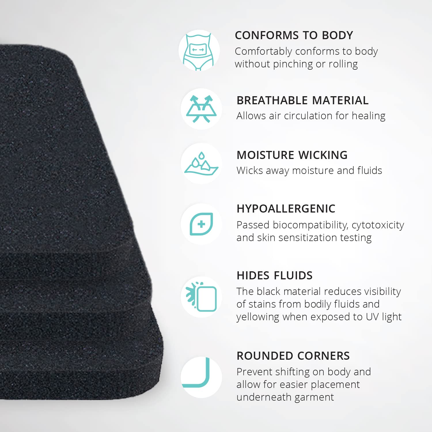 MARENA BLF Breathable Lipo Foam, 3 Pack – Post Surgery Liposuction Foam Pad for Compression Garments - Image 6