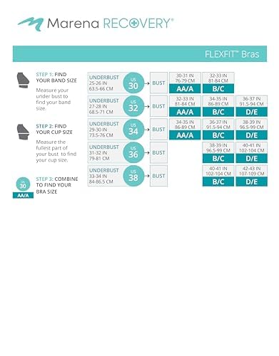 MARENA Medium Coverage Bra – Post-Surgical Compression Garment with Full Adjustability Black - Image 3