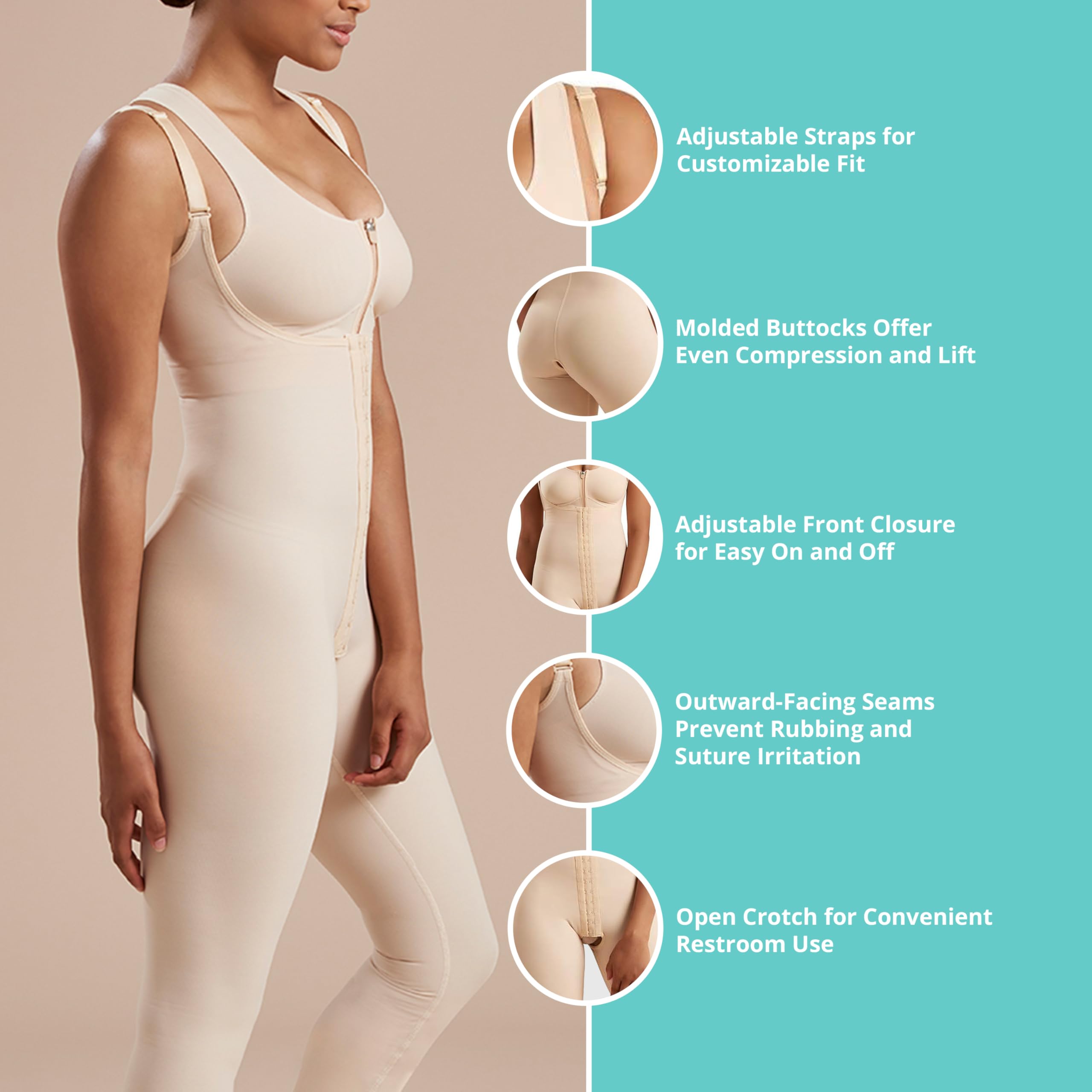 High-Back Calf-Length Girdle - Style SFBHM by Marena Recovery - Image 3