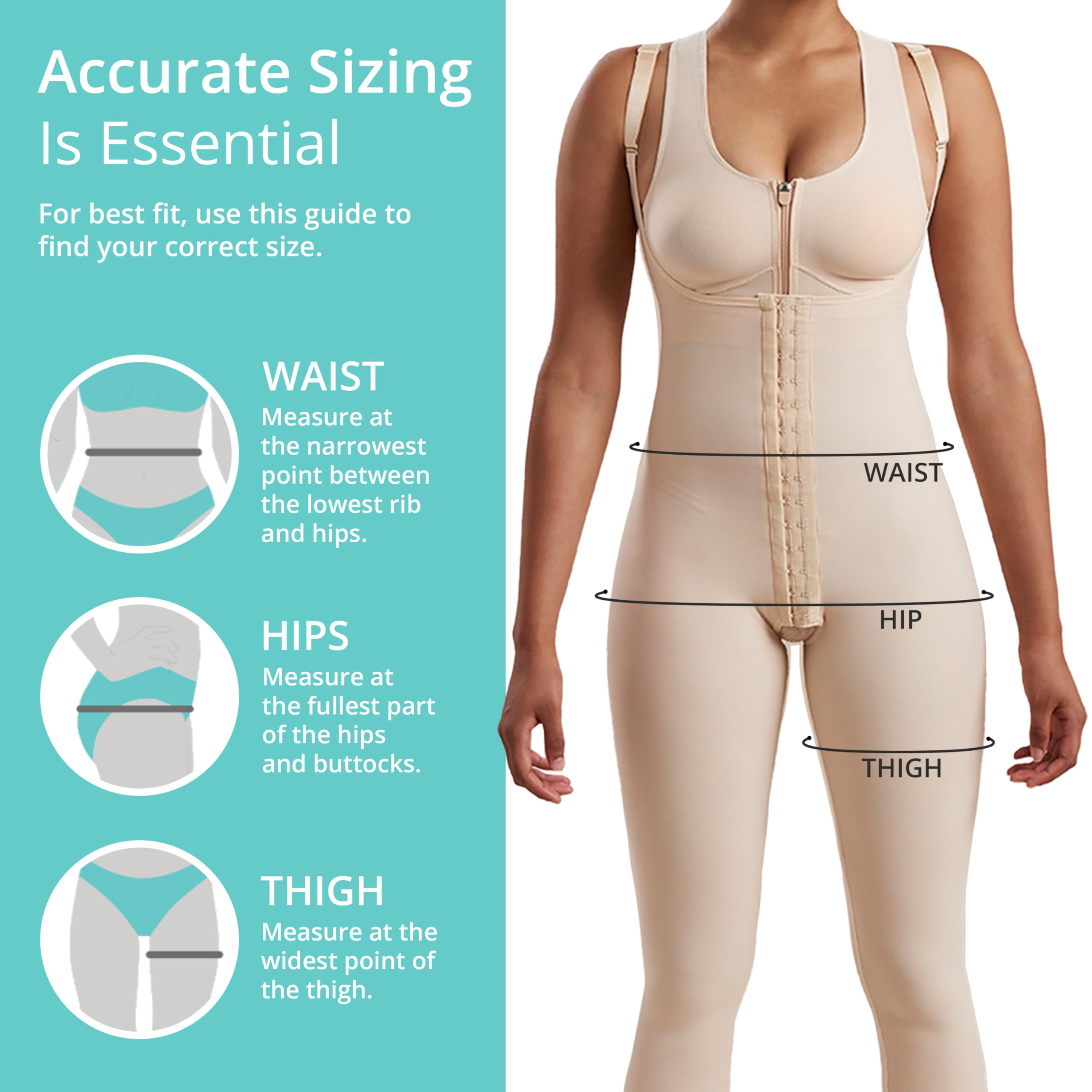 High-Back Calf-Length Girdle - Style SFBHM by Marena Recovery - Image 4